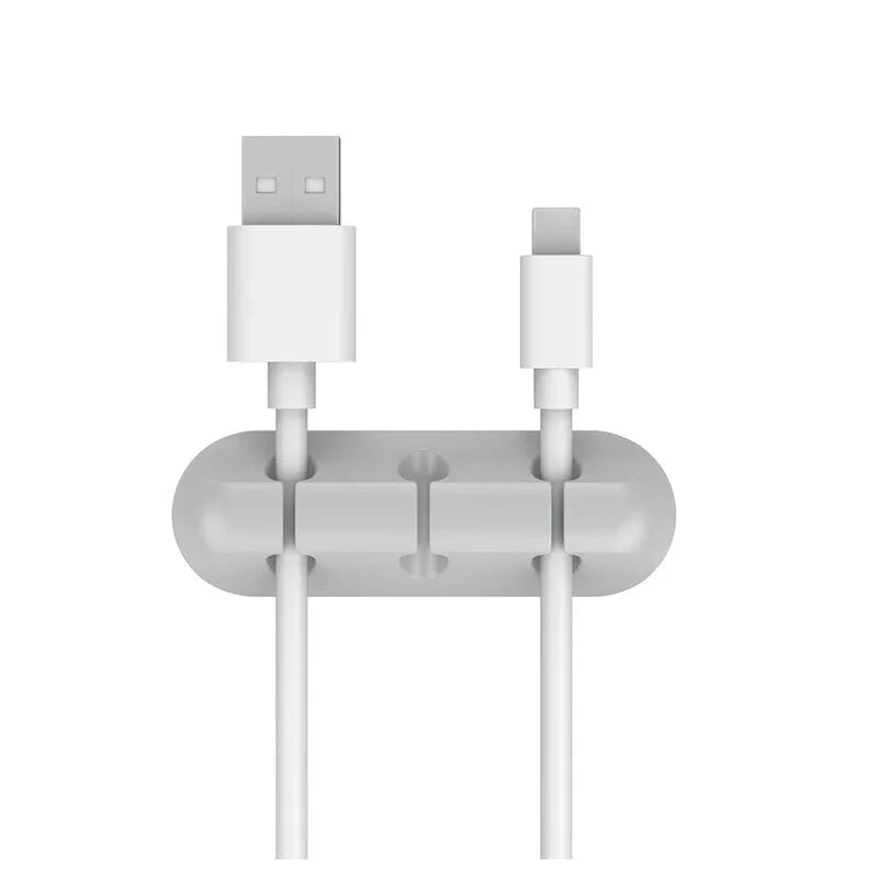 Silicone USB Cable Organizer – Desk Wire Holder & Tidy Clip Set