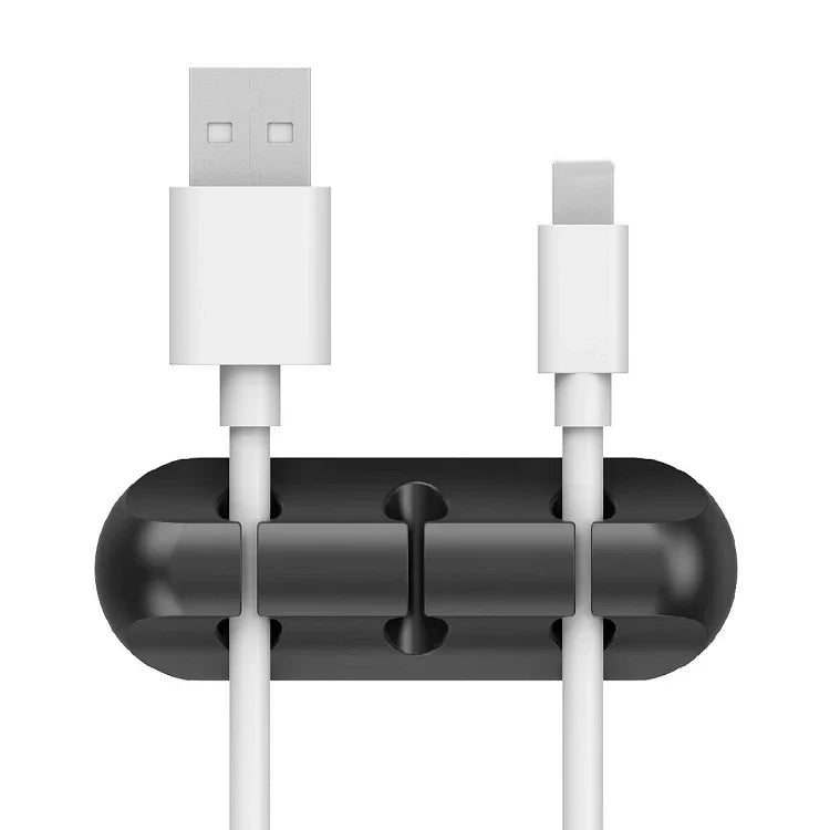 Silicone USB Cable Organizer – Desk Wire Holder & Tidy Clip Set